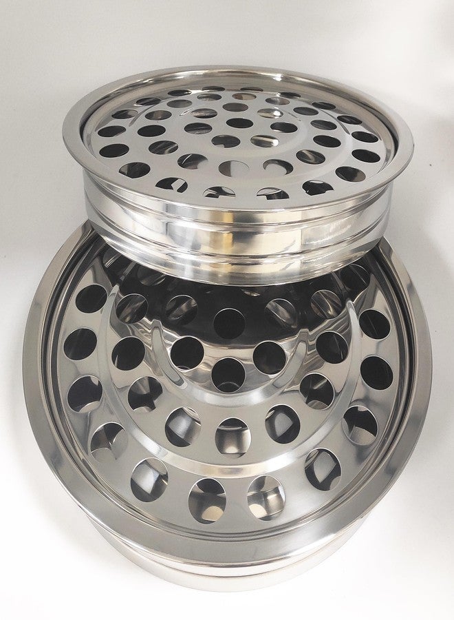 SruiSwei 2 Pcs Communion Cup Trays for Church Service,2 Stackable Communion Serving Trays,Church Communion Trays Serving Ware Sets W/ 160pcs Disposable Cups - Image 4