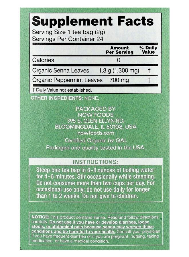 now give a tea® Organic Senna Mint Caffeine Free 24 Tea Bags 1.7 oz (48 g) - Image 2