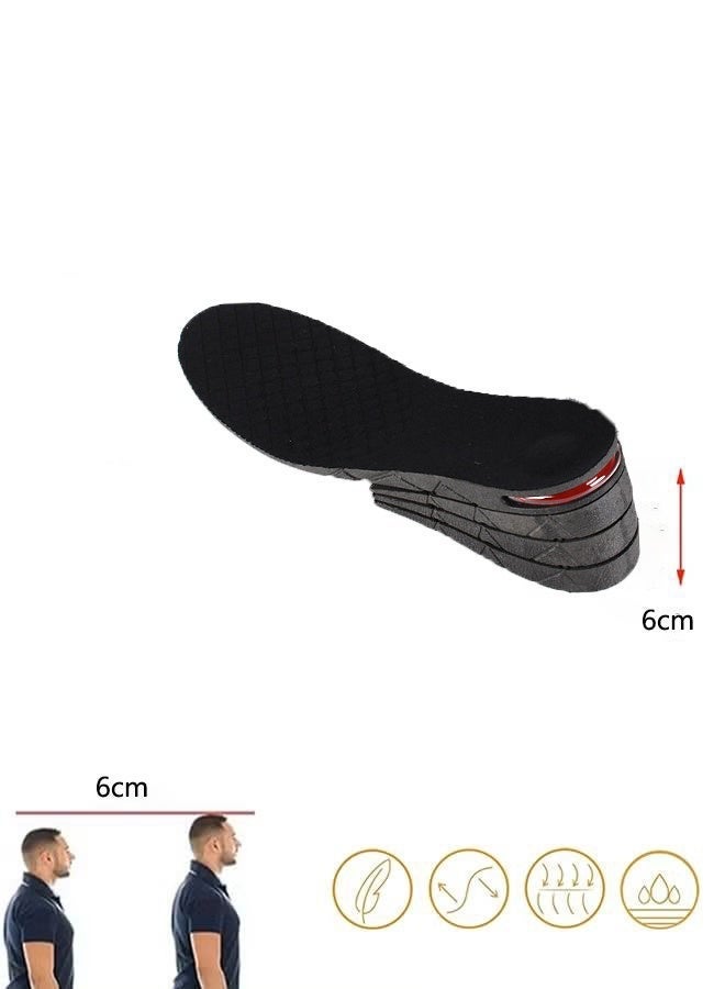 3-Layer Unisex Height Increase Insoles - Lift Kit for Men and Women - Air Cushion Heel Inserts - Image 2