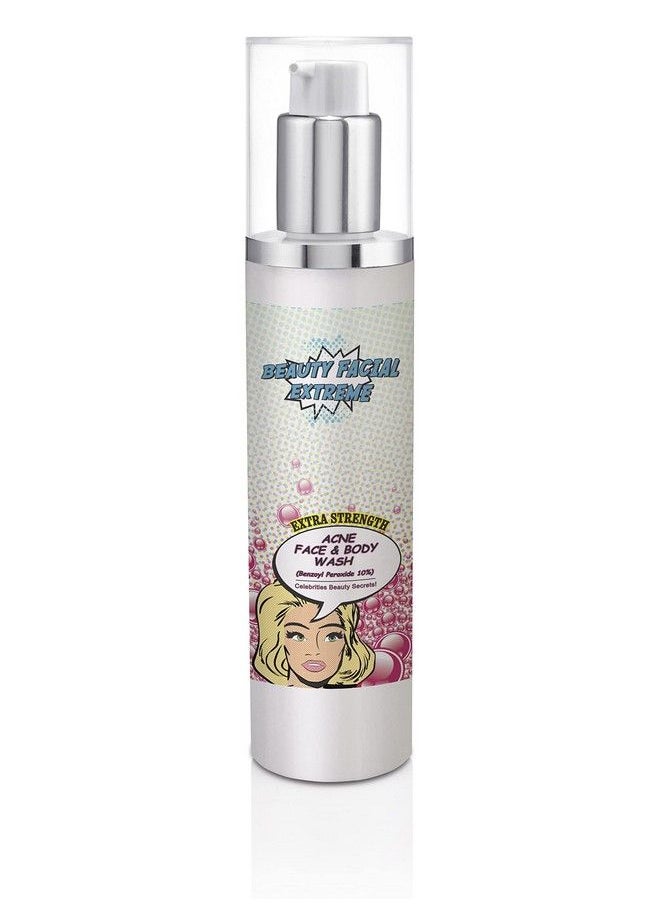 Beauty Facial Extreme - Benzoyl Peroxide 10% Severe Acne Cleanser Clinically Proven Wash To Fight Acne Bacteria On Contact For Cystic Breakouts Oily Skin Clogged Pores Blackhead & Whitehead Pimples For Face & Body. - Image 1