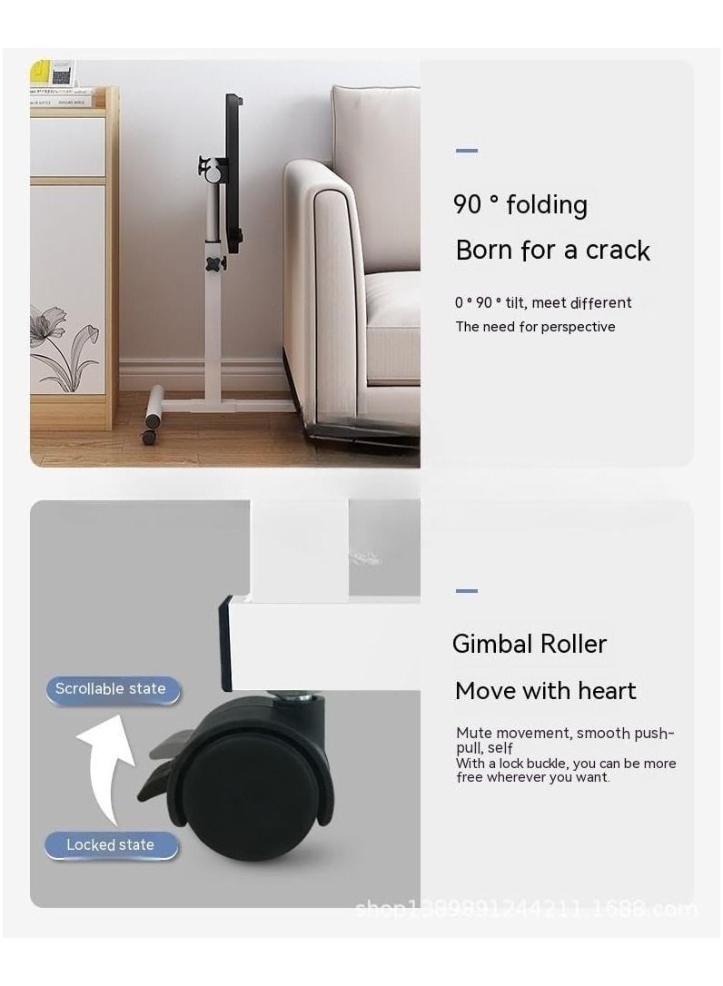 Cool Baby Home Office Computer Table Adjustable Height Laptop Desk with Wheels - Image 3