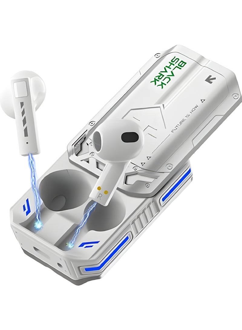 بلاك شارك T11 TWS Wireless Gaming Earbuds White - Image 2