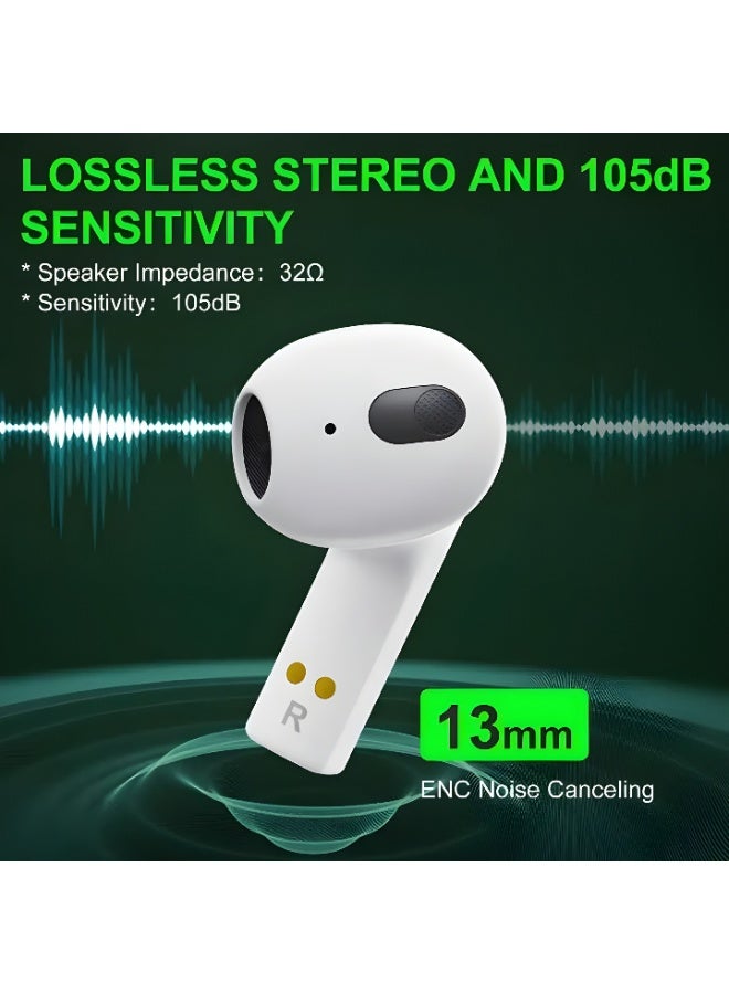 بلاك شارك T11 TWS Wireless Gaming Earbuds White - Image 5