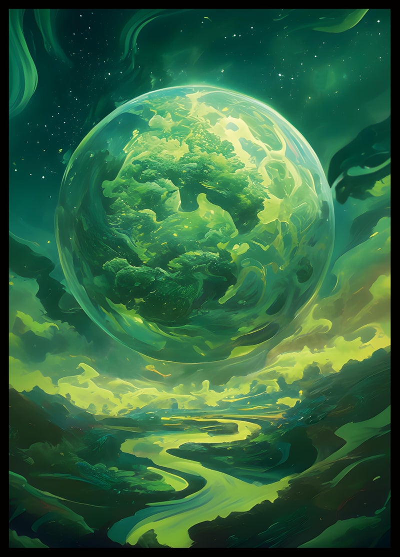 Kiiransr MTG Card Sleeves - Forest - Planet Basic Lands Series - Ultra Clear Front & Matte Finish Back, 100 Count Standard Size Matte Art Sleeve for Magic The Gathering - Image 1