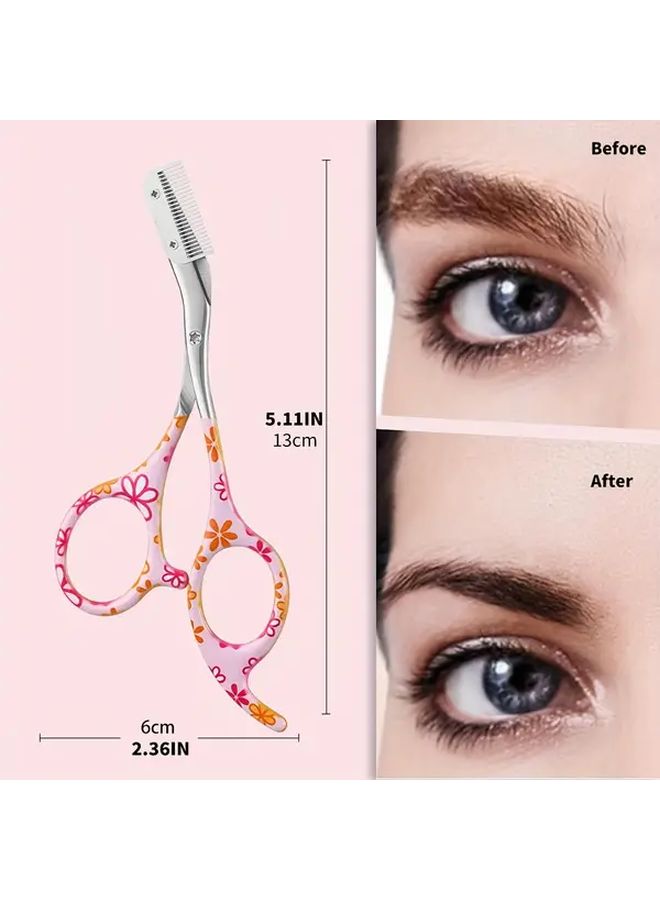 Professional Eyebrow Trimming Scissors Stainless Steel Hypoallergenic Shaping Grooming - Image 4