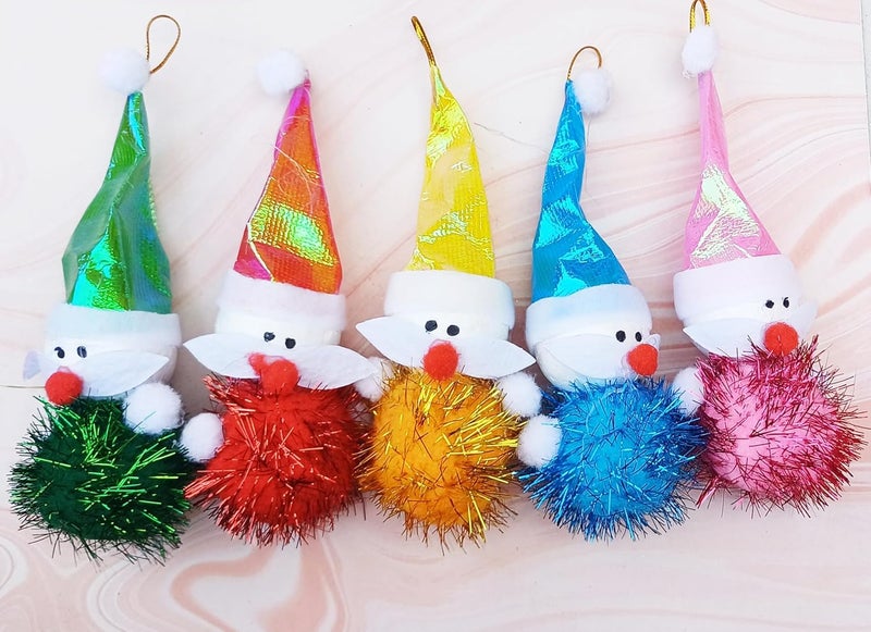 Partunay 5 Pcs Christmas Small Snowman Christmas Decorations ItemsChristmas Tree Hanging Ornaments Christmas Accessories Christmas Celebrations Party Props