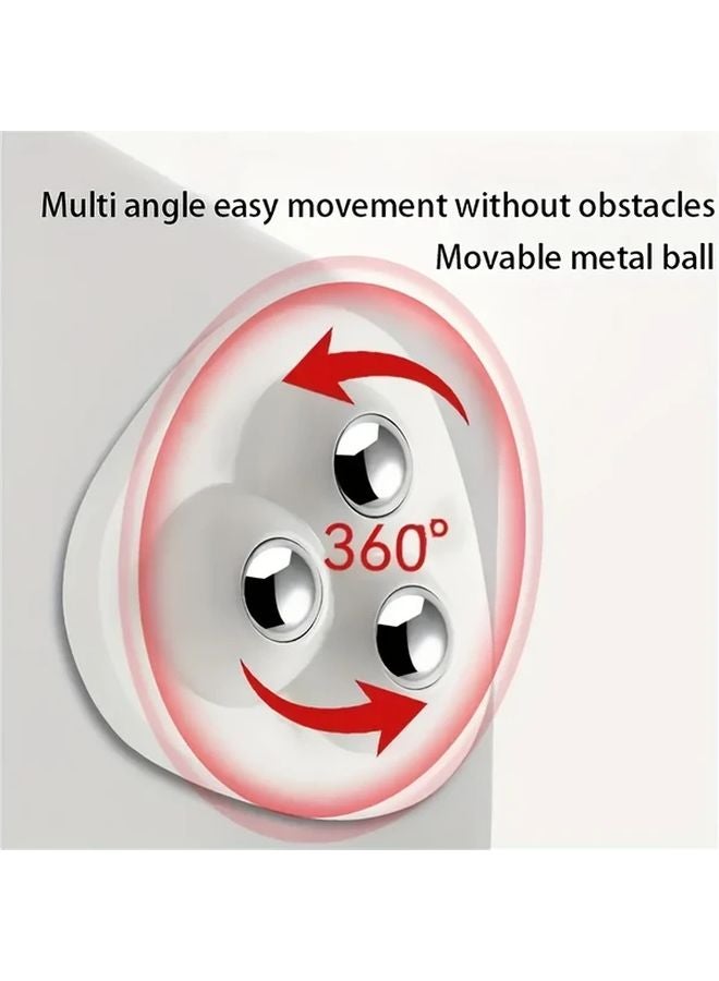 White Heavy Duty 360 Swivel Casters With Stainless Steel Bearings Tool Free Installation - Image 5