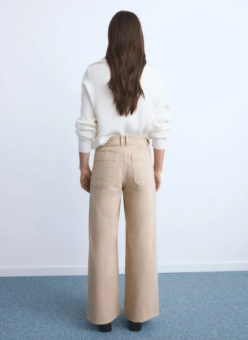 MANGO Catherin Culotte High-Rise Jeans