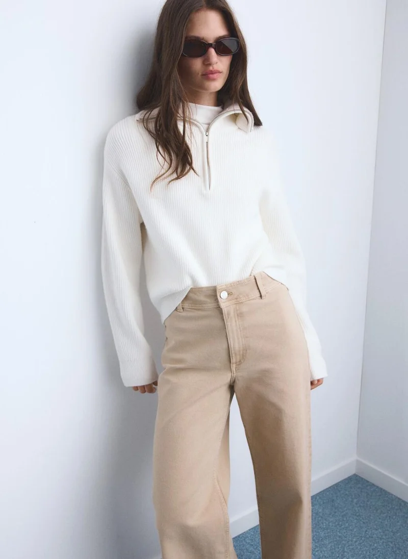 MANGO Catherin Culotte High-Rise Jeans