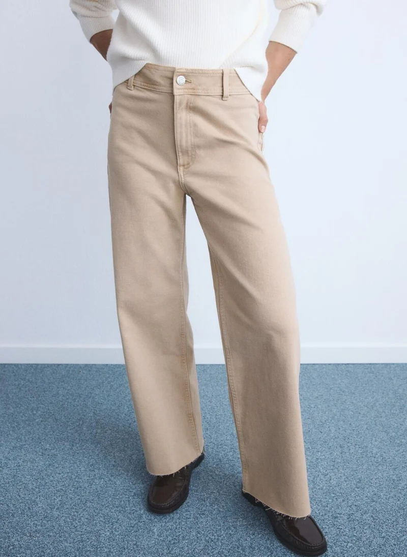 MANGO Catherin Culotte High-Rise Jeans