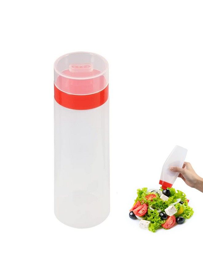 AYNEFY زجاجة ضغط سعة 300 مل من البلاستيك مع 4 فتحات لزجاجة ضغط الكاتشب وزجاجة صلصة راتنجية آمنة للكاتشب والمربى والمايونيز وزيت الزيتون والخل - Image 2