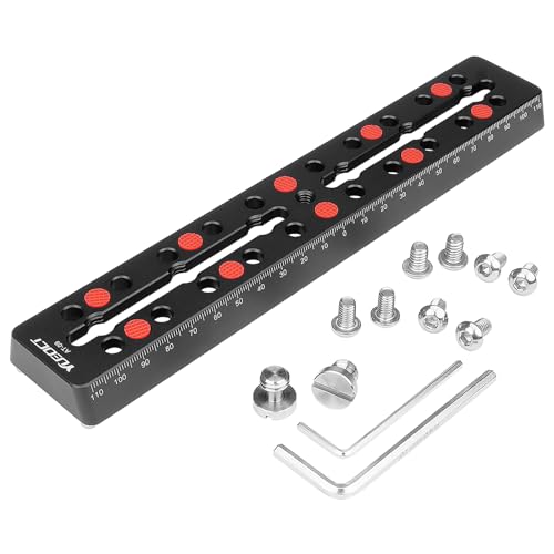 YUEOCT 230mm/9.05" Telescope Rail Bar Vixen Style Dovetail Mounting Plate, with M6 1/4" 3/8" Camera Screw for Telescope Saddle Mount Base OTA Equatorial Head Tripod Adapter Sky Astrophotography - Image 1