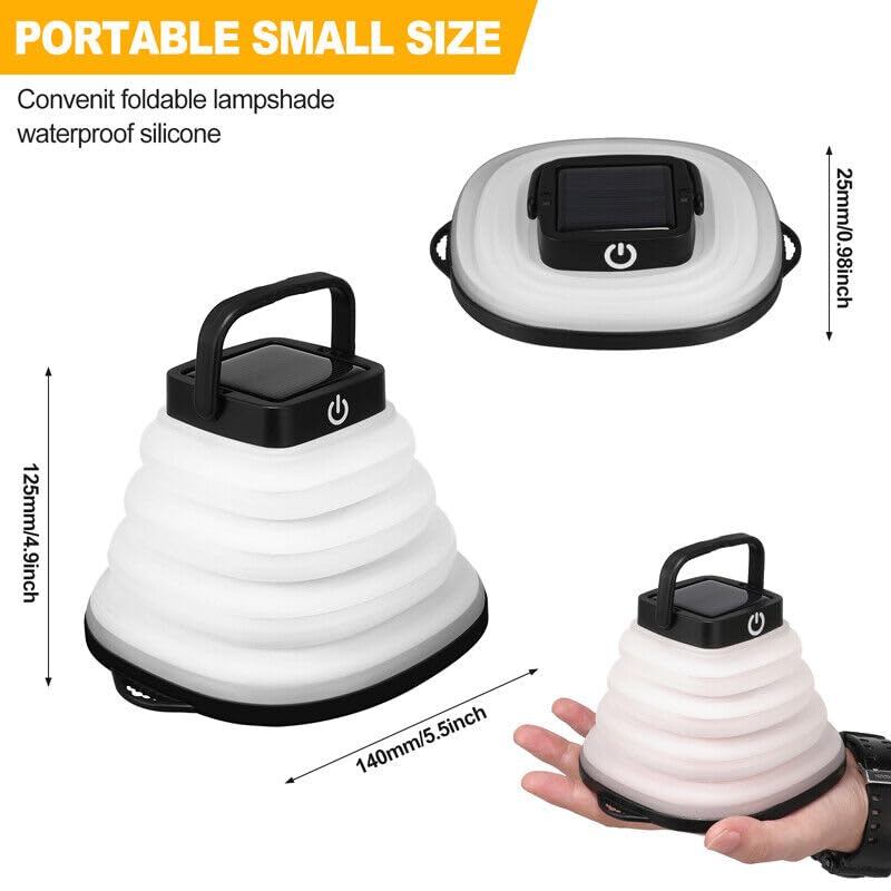 CozyCrest Camping Lantern Portable LED Camping Lamp Waterproof Camping Lights 3 Lighting Modes Powerful Magnet Tent Lights for Camping Fishing Power Outage Pack of 1 - Image 5