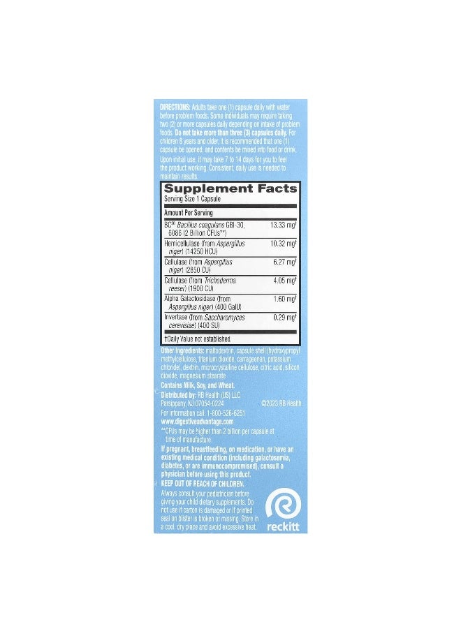 Schiff Schiff, Digestive Advantage®, Daily Probiotics + Gas Defense, 32 Capsules  - Image 2
