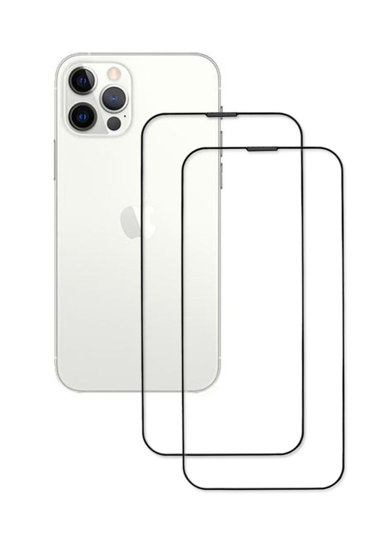 ACLIX 2 Pieces Antistatic ESD Dustproof Premium Quality High Definition Tempered Glass Screen Protector Designed For  iPhone 12 Pro - Image 1
