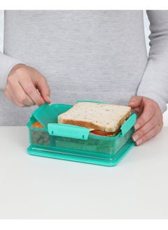 Sistema Snack Attack  Duo Lunch Box (Green, 975ml): Great for School or Work, Leakproof & On-the-Go Snacks - BPA-Free & Reusable , Made In New Zealand - pzsku/Z310ABFE9776CEF37E10EZ/45/_/1737089843/941c8a85-8475-4c51-bc0d-75affa606334