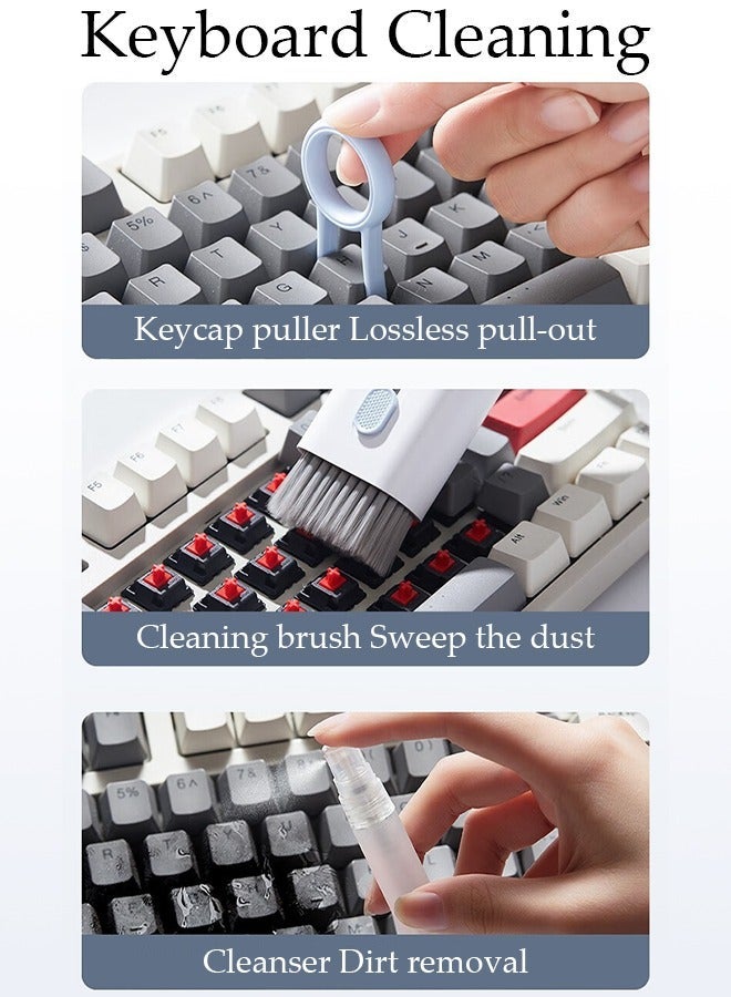 DUNISO 7in1 Electronics Cleaner Kit Keyboard Brush, Airpod Cleaning Tool, Phone Screen Cleaner for Computers, MacBooks, Laptops, Airpods Pro, Headphones - Image 5