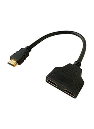 كابل محول HDMI 1 إلى 2 - منفذ ذكر واحد إلى منفذين أنثى - جودة عرض 1080 بكسل - اتصال مثالي لتوصيل جهاز واحد بشاشتين - متوافق مع أجهزة التلفزيون وأجهزة الألعاب وشاشات الكمبيوتر وأقراص DVD - تصميم خفيف الوزن وسهل الاستخدام بدون الحاجة إلى طاقة إضافية - pzsku/Z310ADD91C26E3FE8DB29Z/45/1750754348/dc1715aa-c8fa-404f-a109-45a18bc77f60