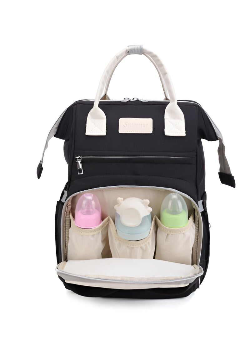 Huitich Black Mum's Multi-Functional Baby Travel Backpack  - Image 3