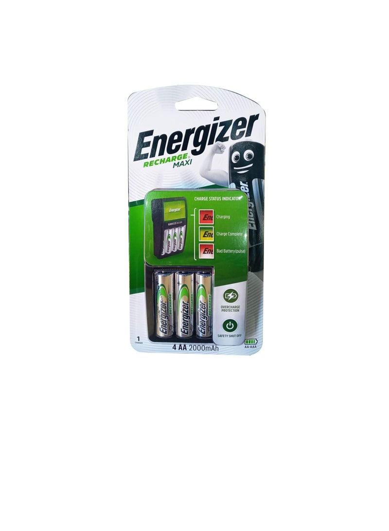 Energizer Maxi Charger with 4 x AA Battery, 2724635355691, RECHARGEABLE - Image 3