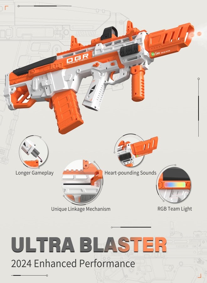 YaGee Blaster with 10k Round, Ideal, Family Backyard Fun, Winter Indoor/Outdoor Team Game, Over 14+, Orange - Image 2