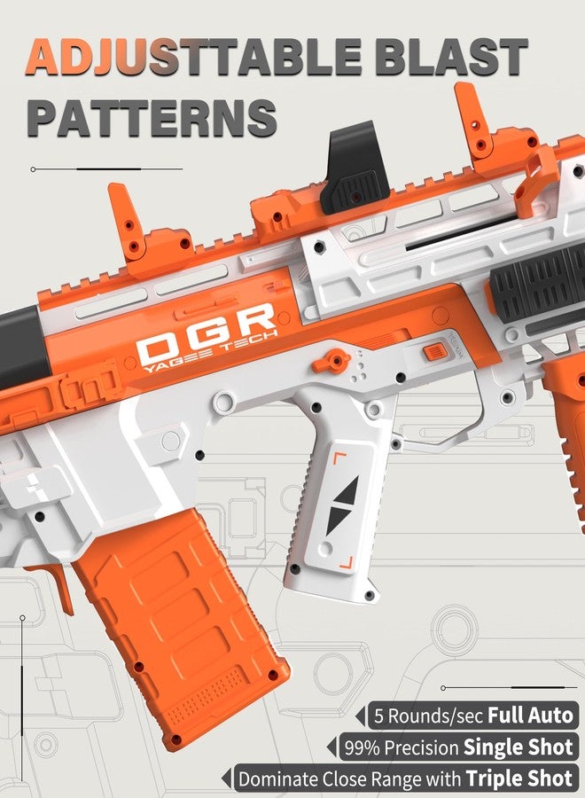 YaGee Blaster with 10k Round, Ideal, Family Backyard Fun, Winter Indoor/Outdoor Team Game, Over 14+, Orange - Image 4