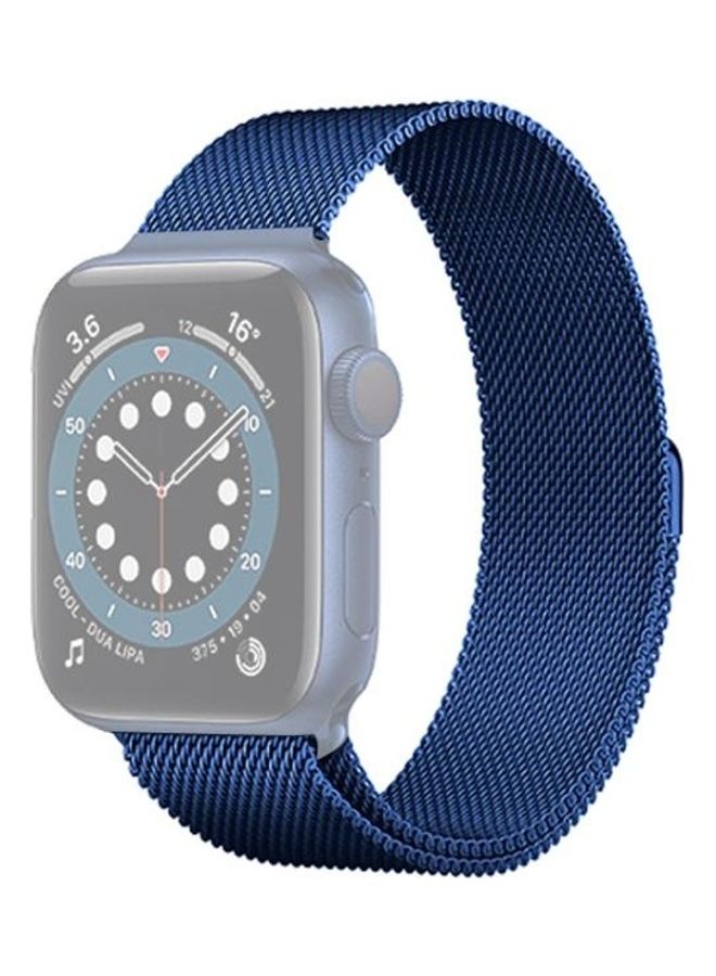 NIBEMINENT Replacement Watchband for Apple Watch Series 7/6/5/4/3/2/1/SE 38/40/41mm Blue - Image 1