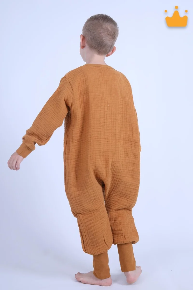 بيجيسا 2-8 Years 1 Tog 4 Layer Muslin Kids Sleeping Bag Unisex Long Sleeve Sleeping Bag