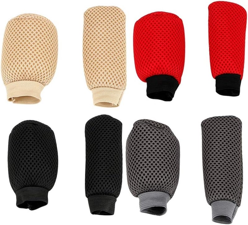 cheekyglo Car Hndrke Cover, Universal Ger Shift Cover Car Interior Protector ccessories nti-Slip Hndrke Ger Shift Protector Cover for Car SUV Truck,eige-Beige - Image 2