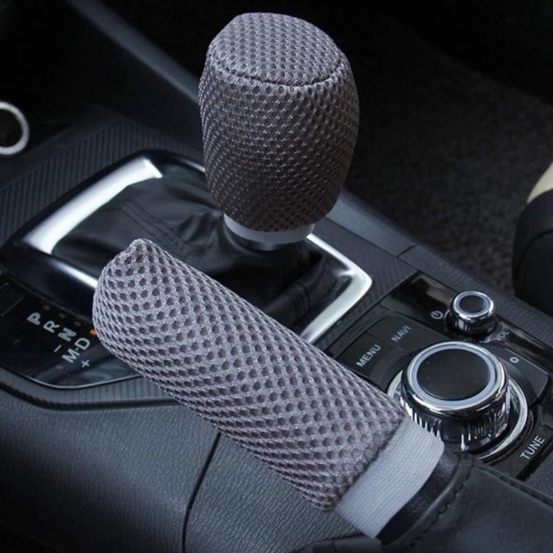 cheekyglo Car Hndrke Cover, Universal Ger Shift Cover Car Interior Protector ccessories nti-Slip Hndrke Ger Shift Protector Cover for Car SUV Truck,eige-Beige - Image 3
