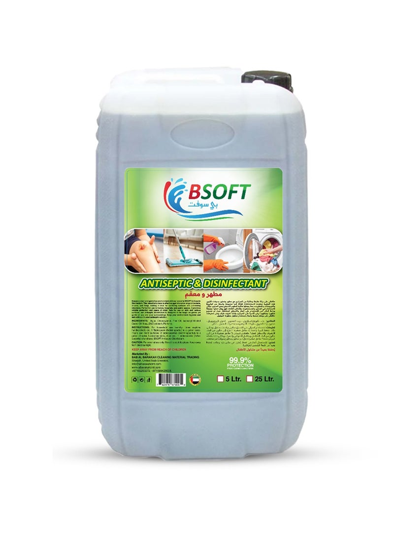 BSOFT Disinfectant & Antiseptic Liquid – Home & Surface Cleaning (25L) - Image 1