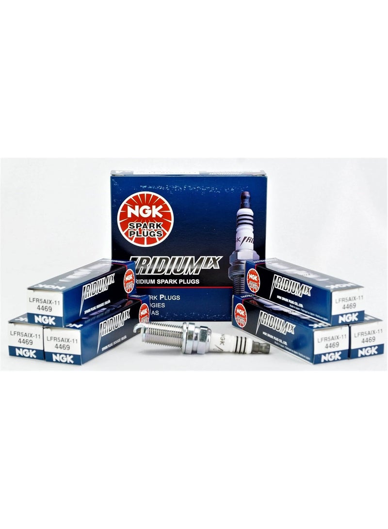 NGK شمعات الإشعال NGK 4469 إيريديوم IX LFR5AIX11 (عبوة 6) - Image 1