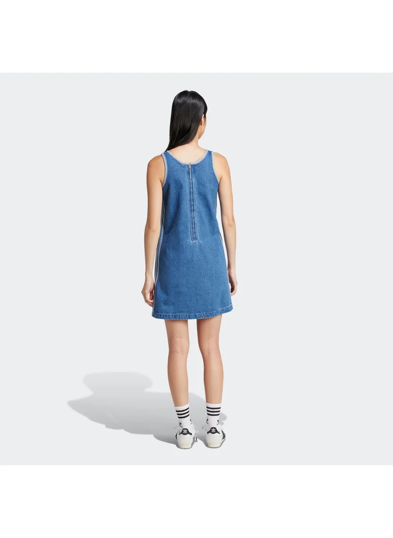 اديداس اوريجينالز Adicolor Denim 3 Stripe Tank Dress