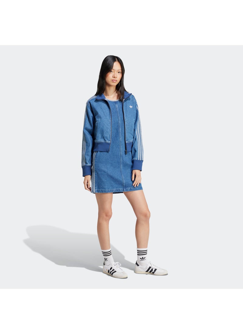 adidas Originals - Adicolor Denim 3 Stripe Tank Dress - Image 1