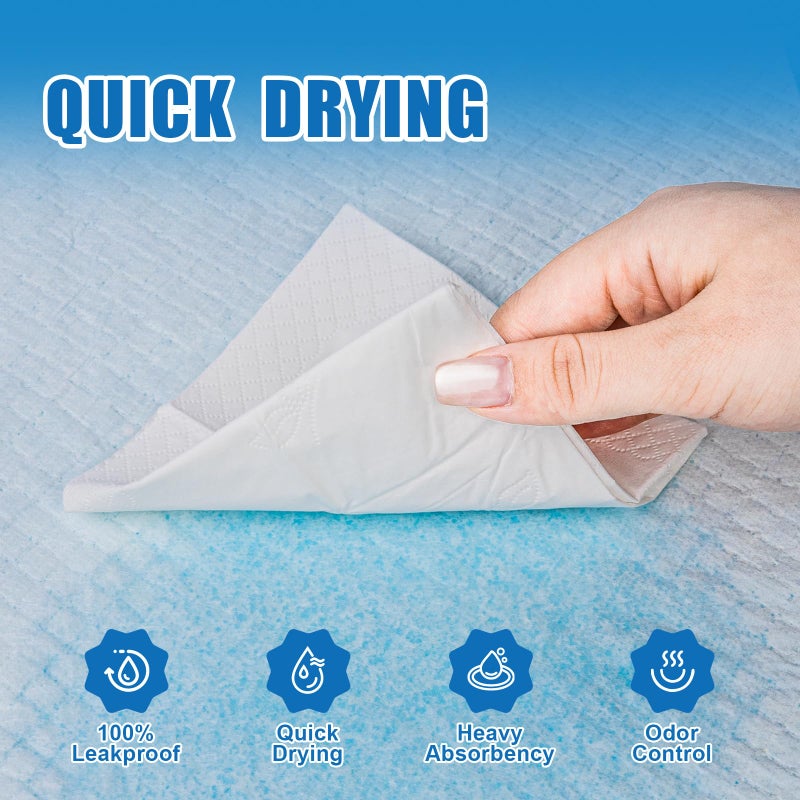 VISRIE 100 Pack 30x36 Extra Large Dog Pee Pads - Super Absorbent u0026 Leak-Proof Disposable Puppy Training Pads, Quick-Dry 5-Layer XL Potty Piddle Pads for Housebreaking u0026 Crates - Image 3