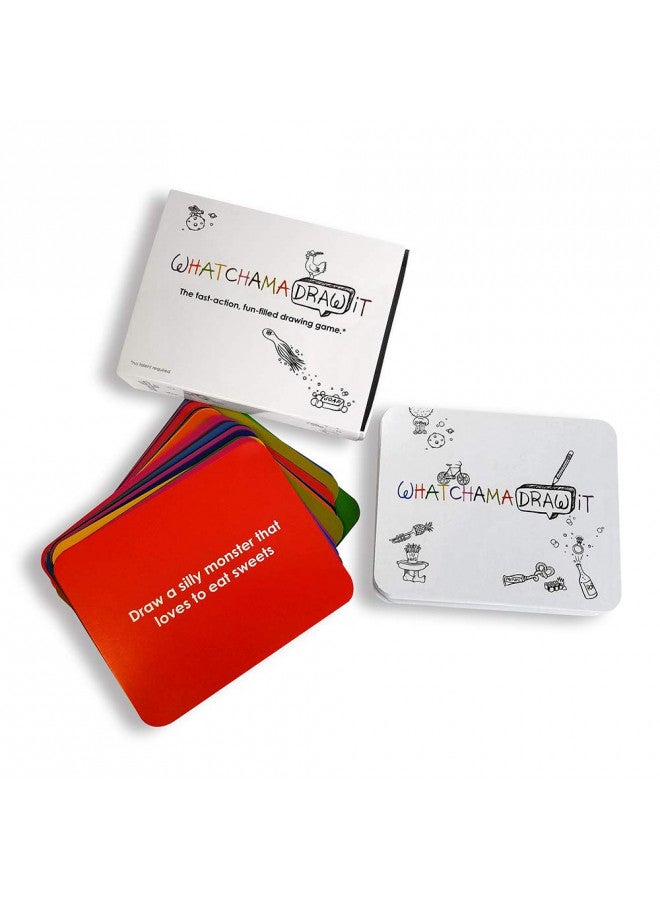 The Imagineering Company The Imagineering Company WatchamaDrawit Fast Action Drawing Game with Wildly Creative Challenges - A Family Board Game for Kids and Adults - Let The Family Game Night Fun Go Crazy  - Image 1