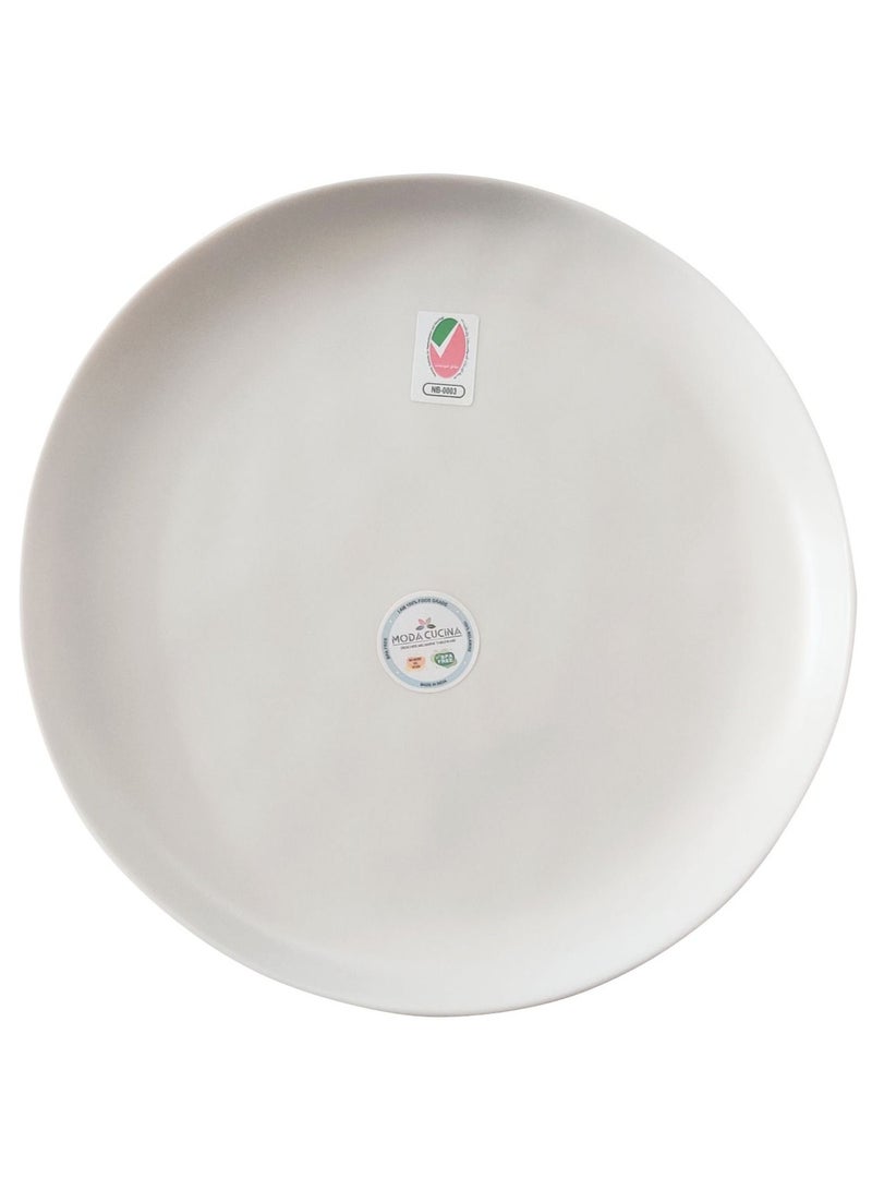 MODA CUCINA طبق عشاء ميلامين - عاجي 27 سم - Image 1