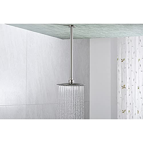 Anpean 16 Inch Shower Arm and Flange Brushed Nickel, Ceiling Mounted Shower Arm for Rain Shower Head - Image 2