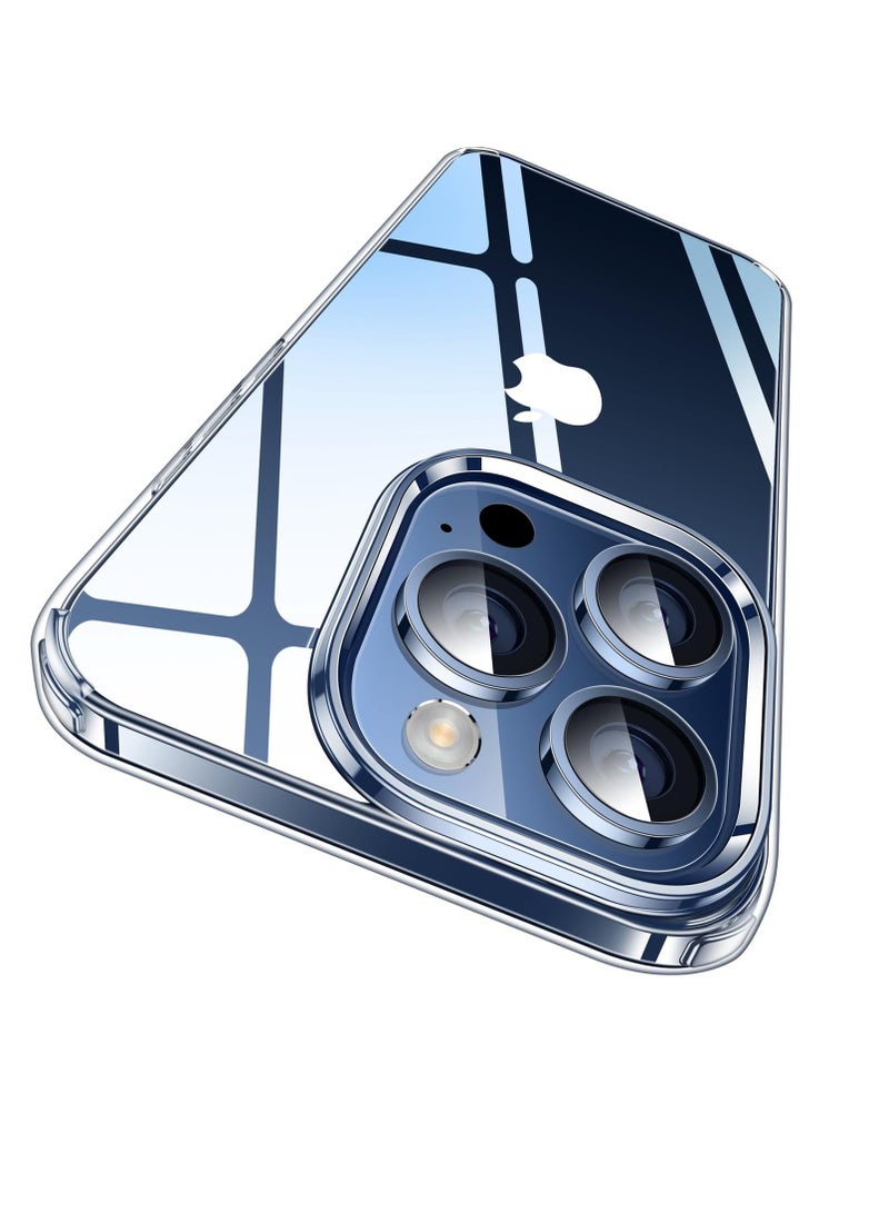 DUSALA For iPhone 15 Pro Case Crystal Clear, [Never Yellow Technology] [12FT Mil-Grade Protection] Transparent Slim Cover Women Men for iPhone 15 Pro  Phone Case 6.1 inch, Clear - Image 1