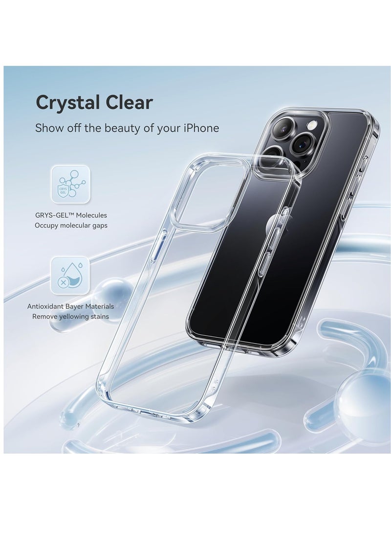 DUSALA For iPhone 15 Pro Case Crystal Clear, [Never Yellow Technology] [12FT Mil-Grade Protection] Transparent Slim Cover Women Men for iPhone 15 Pro  Phone Case 6.1 inch, Clear - Image 2