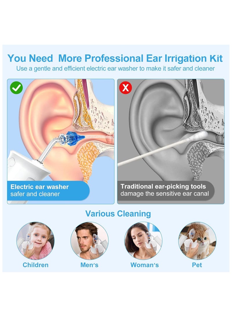 SYOSI Ear Wax Removal Tool  Ear Cleaner Ear Irrigation Flushing System for Ear Washing Ear Cleaning Kit Ear Cleaner with 3 Modes Safe Effective Ear Wax Washer for Adults Kids - Image 3