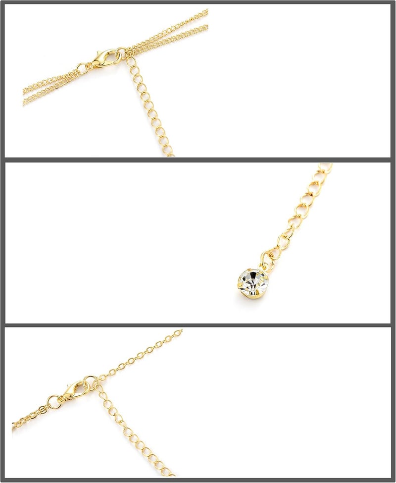 Tornito 4-8Pcs Sexy Body Chain Belly Waist Chain Necklace Summer Beach Bikini Bra Body Jewelry for Women Gold Tone - Image 5