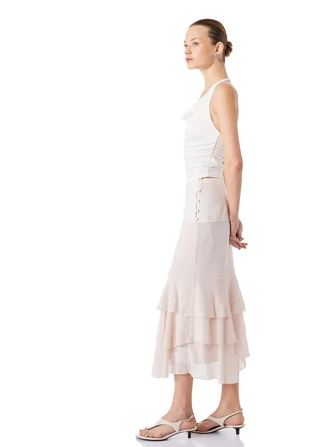 كوتون Chiffon Midi Skirt