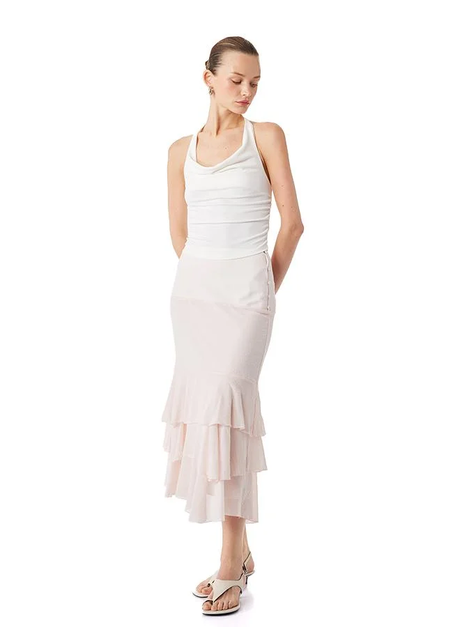 كوتون Chiffon Midi Skirt