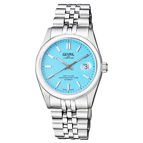 Gevril 48911 Men's West Village Automatic Watch, 316L Stainless Steel Bracelet with Deployment Buckle - Image 1