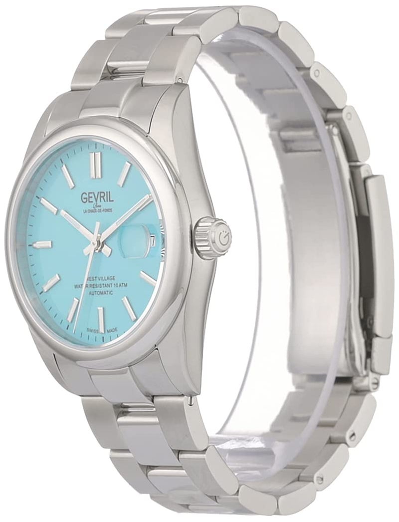 Gevril 48911 Men's West Village Automatic Watch, 316L Stainless Steel Bracelet with Deployment Buckle - Image 4