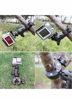 KASTWAVE Camera Clamp for GoPro 10, Clamp Mount Double Ball Head Adapter 360 Degree Rotation Action Camera Clamp Holder Compatible with GoPro AKASO DJI Action or DSLR Digital Camera Monitor  - Image 3