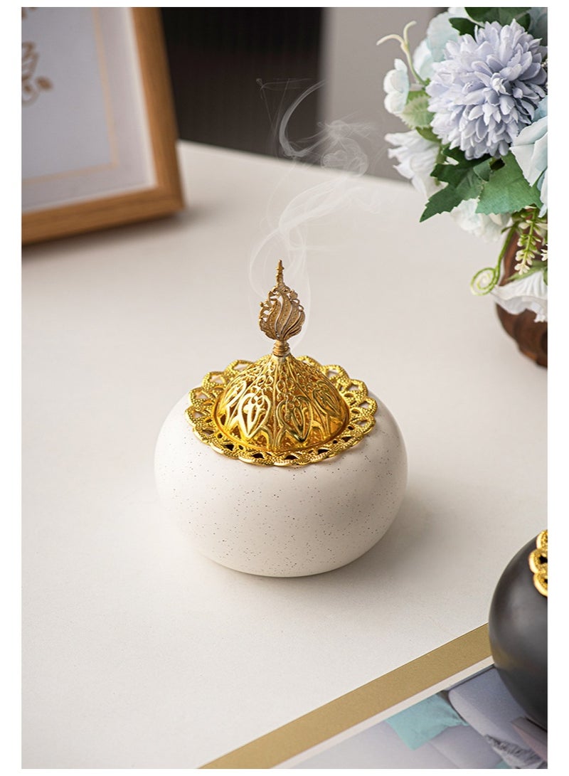 Household Indoor Golden Incense Burner - Image 1