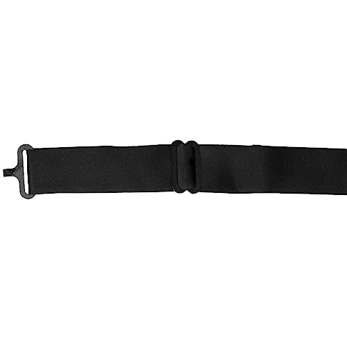 tiemart Solid Color Floppy Bow Tie (Black) - Image 3