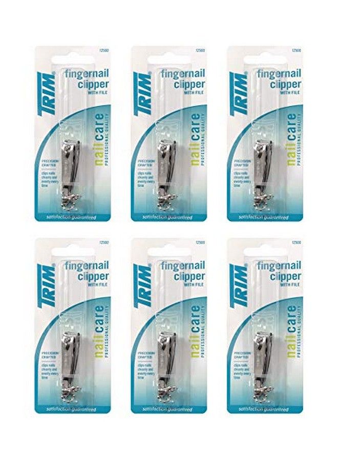Trim Nailcare Fingernail Steel Clipper With File Item Number 12500 (Pack Of 6) - Image 1